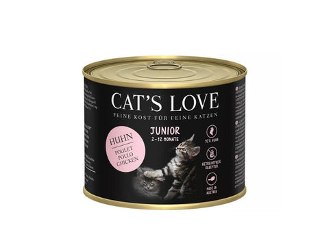 CAT'S LOVE | Junior Poulet pur, algues marines & huile de carthame 200g