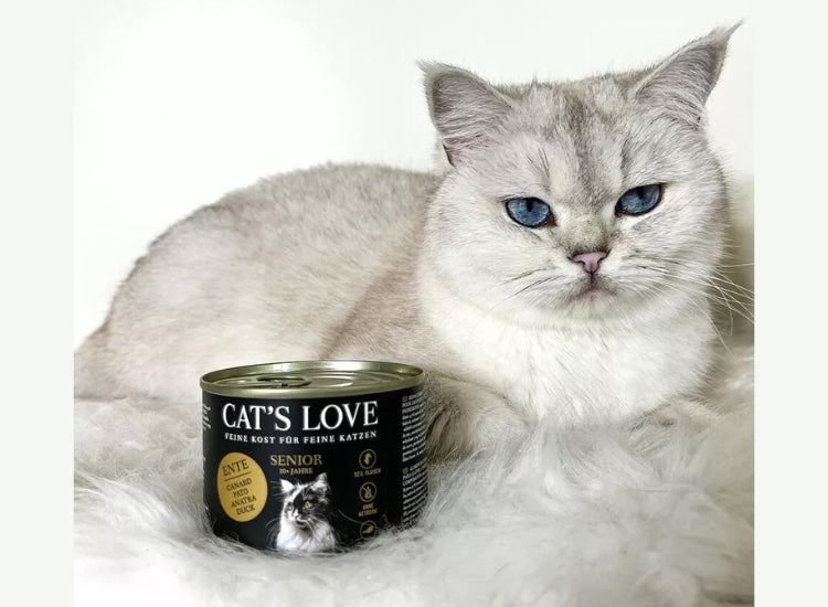 CAT'S LOVE | Senior Canard, huile de carthame & livèche 200g