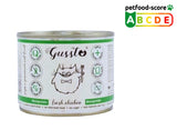 GUSSTO | Chat | Pâtée Super Premium Monoprotéinée au Poulet frais et huile de Carthame