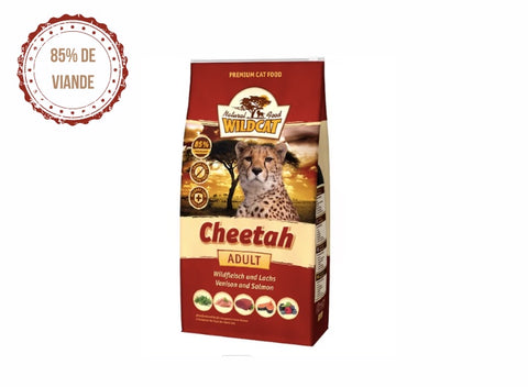 WILDCAT | Croquettes pour chat adulte Cheetah (gibier et saumon)