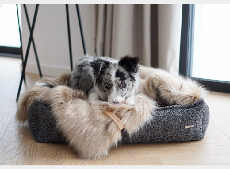 LABBVENN | Lit pour chien lainage Bouclé BUKLAA